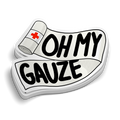 Oh My Gauze Funny Medical Sticker