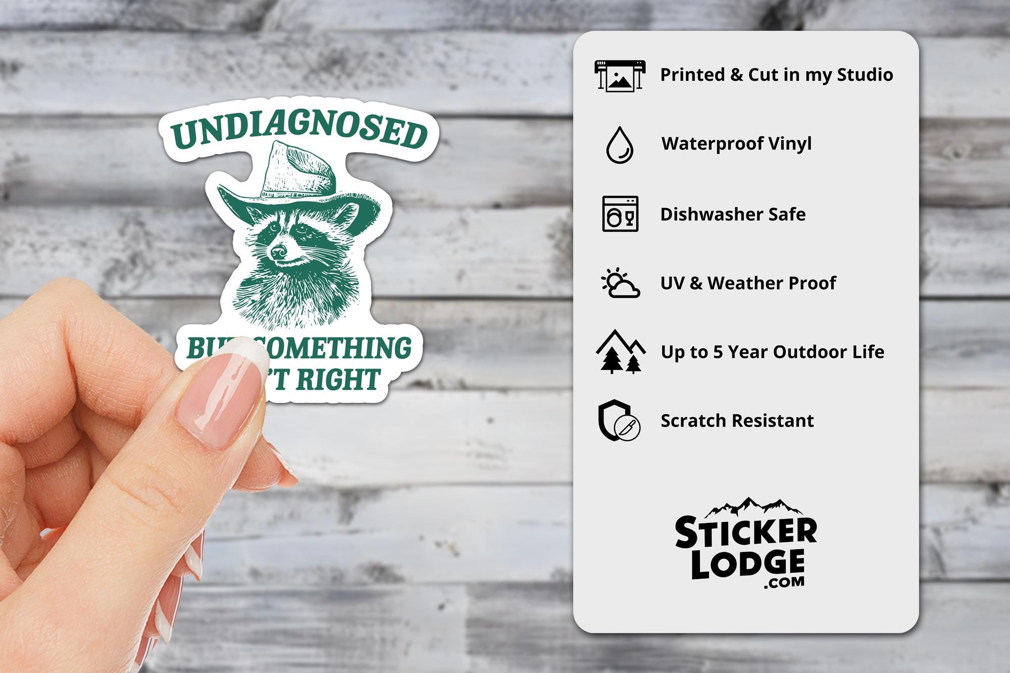 Undiagnosed But Something Aint Right Vinyl Sticker